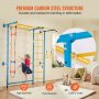 VEVOR Wall Gym for Kids 7 in 1 Steel Indoor Kids Gym for Exercise Climbing Toys