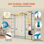 VEVOR Wall Gym for Kids 7 in 1 Steel Indoor Kids Gym for Exercise Climbing Games