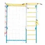 VEVOR Indoor Jungle Gym for Toddlers, 7-in-1 Climbing Playset with Carbon Steel Swedish Ladder, Wall Ladder, Pull-Up Bar, Rope Ladder, and Gymnastic Rings, Supports 220 lbs, Multicolor
