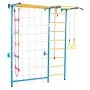VEVOR Indoor Jungle Gym for Toddlers, 7-in-1 Climbing Playset with Carbon Steel Swedish Ladder, Wall Ladder, Pull-Up Bar, Rope Ladder, and Gymnastic Rings, Supports 220 lbs, Multicolor