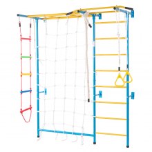 VEVOR Wall Gym for Kids 7 in 1 Steel Indoor Kids Gym for Exercise Climbing Toys