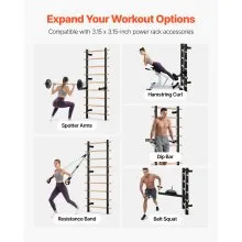 VEVOR Swedish Ladder Wall Gym 9-Level 330LBS Swedish Ladder Suspension Trainer