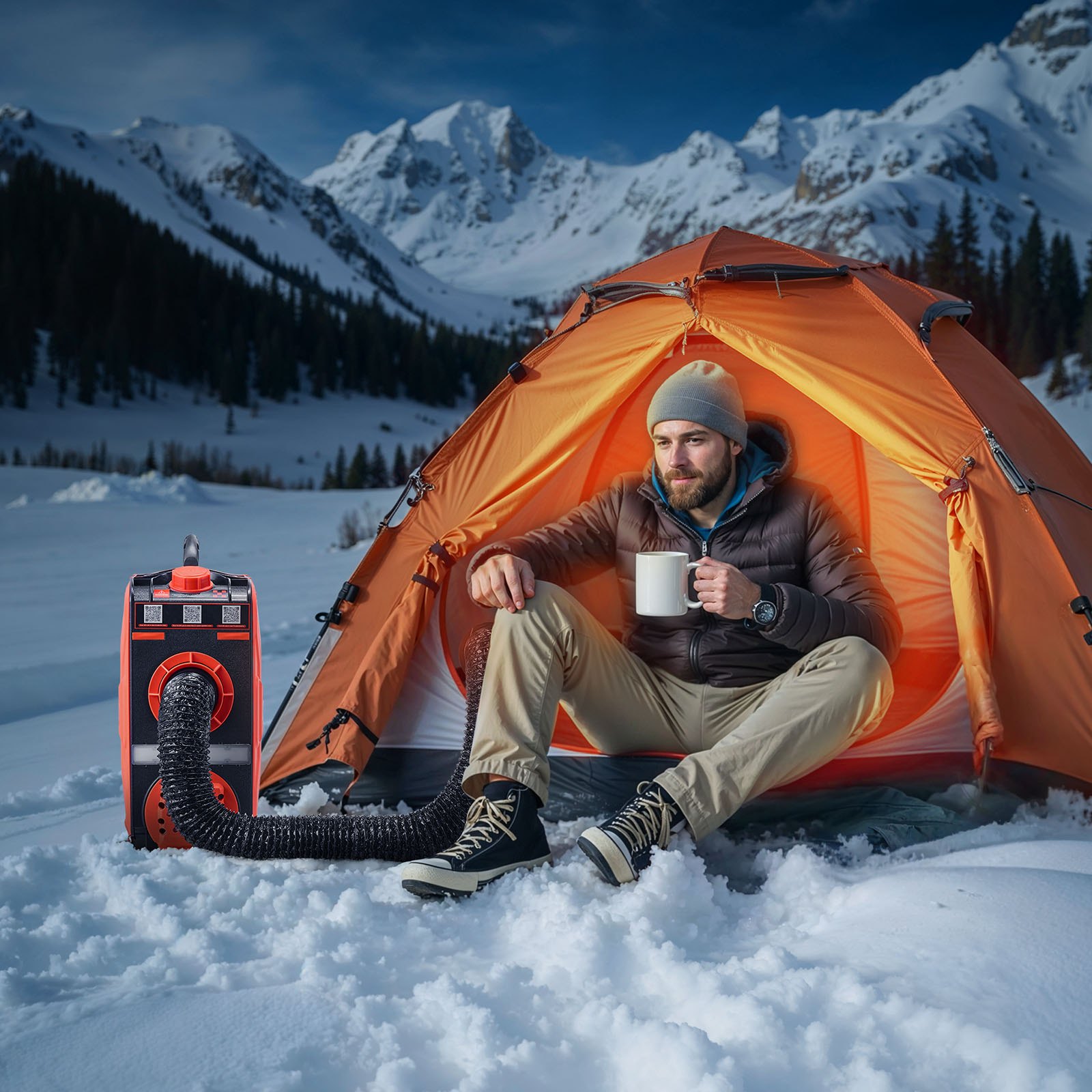 VEVOR Diesel Heater, 8KW, DC 12V, All in One Portable Diesel Air Heater with Bluetooth APP Control, Remote Control and LCD Screen, 4.5 L Fuel Tank for Vehicles, Vans, RVs, Campers, and Garages