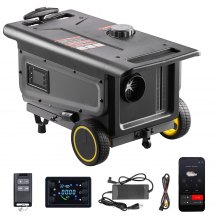 VEVOR Diesel Heater, 5-8KW, DC 12V/24V, All in One Portable Diesel Air Heater with Bluetooth APP Control, Remote Control and LCD Screen, Trolley Design, 5 L Fuel Tank for Trucks, Vans, RVs, Campers