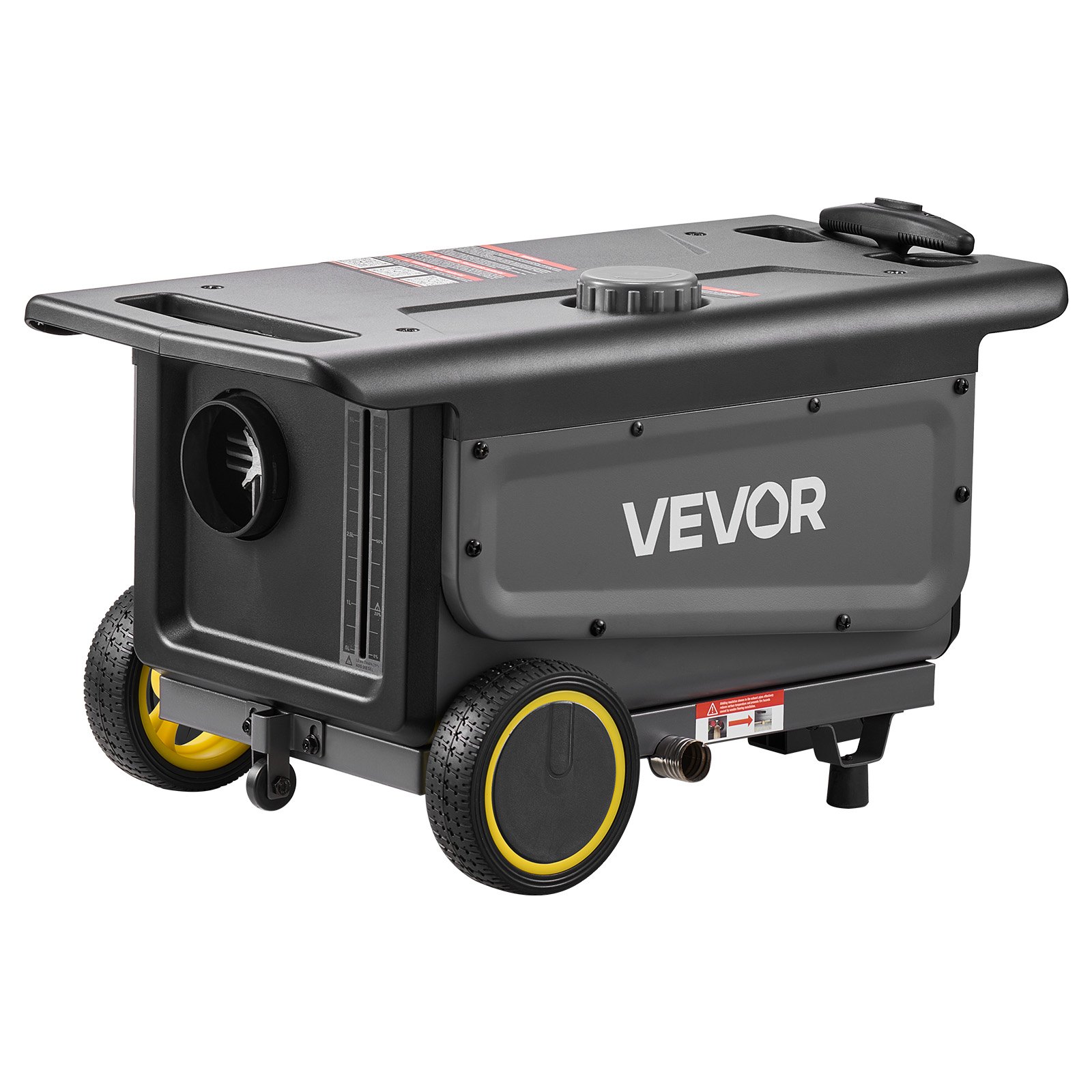 VEVOR Diesel Heater, 5-8KW, DC 12V/24V, All in One Portable Diesel Air Heater with Bluetooth APP Control, Remote Control and LCD Screen, Trolley Design, 5 L Fuel Tank for Trucks, Vans, RVs, Campers