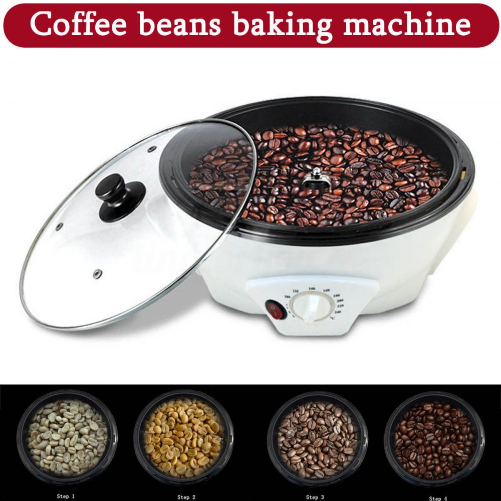 1500g Electric Coffee Bean Roaster Baking Machine Nuts Roasting For Home Office