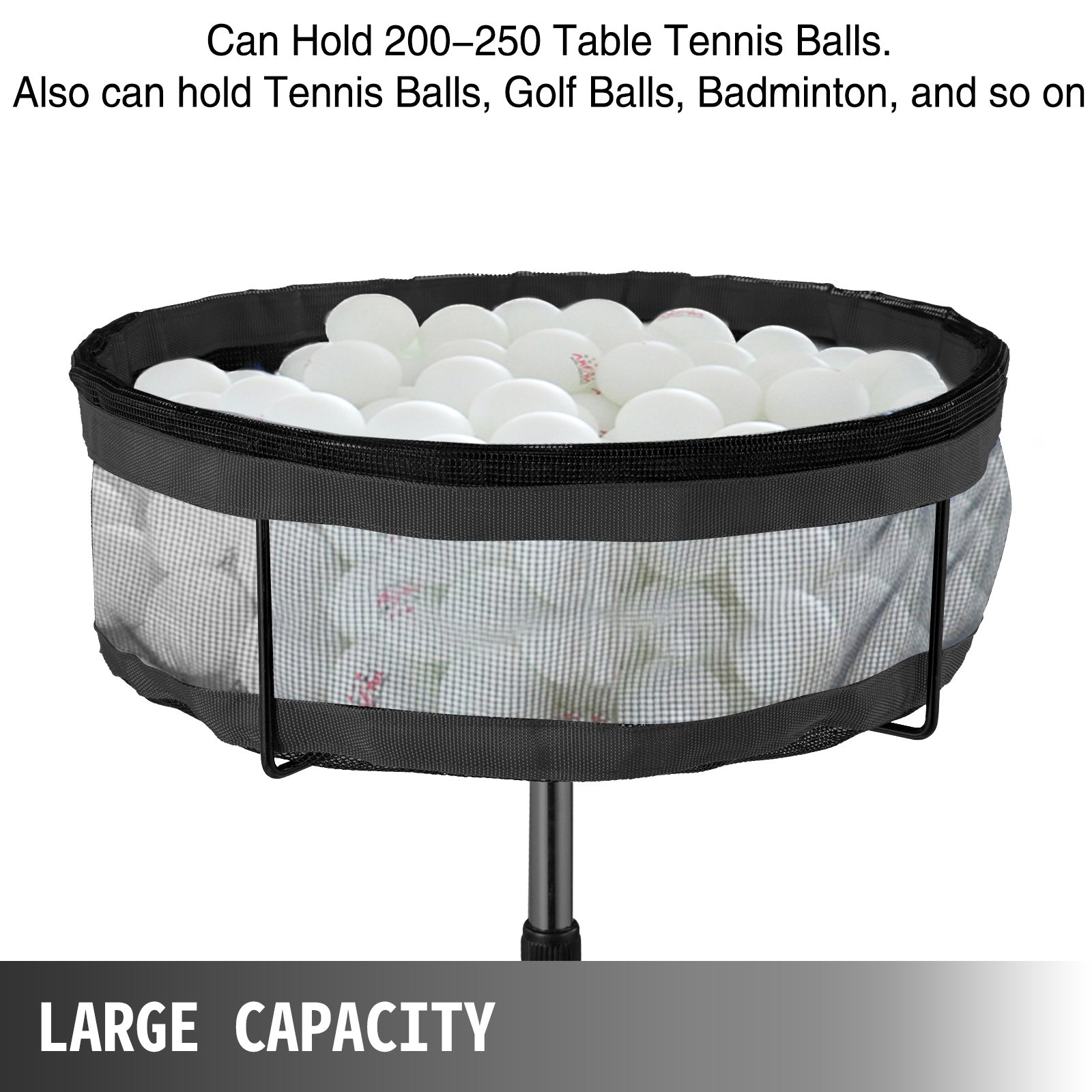 Multi-Ball Storage Ping Pong Ball Collector Table Tennis Ball Holder Golf Ball