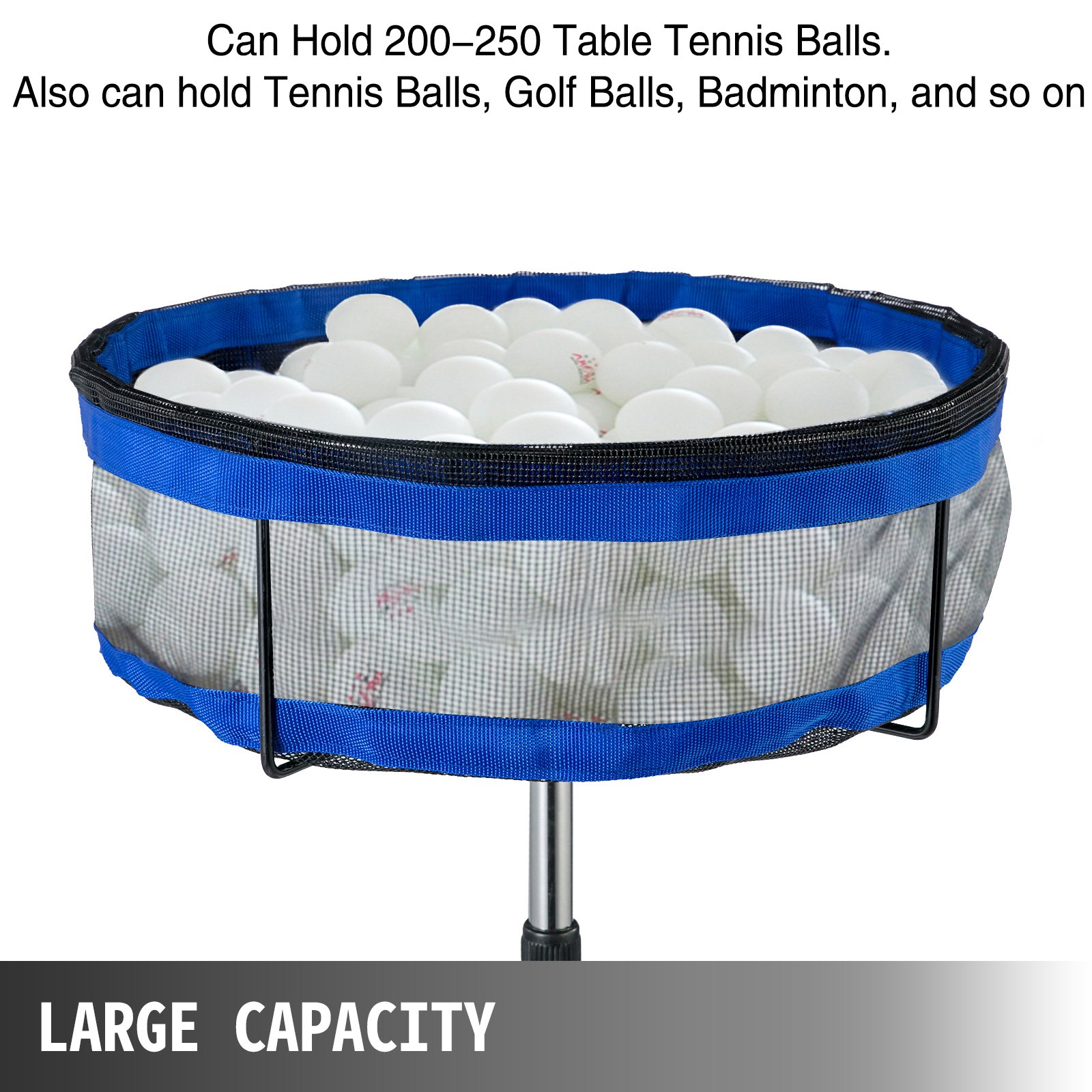 Multi-Ball Storage Ping Pong Ball Collector Table Tennis Ball Holder Golf Ball