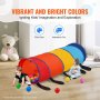VEVOR Kids Play Tunnel Tent for Toddlers, Colorful Pop Up Caterpillar Crawl Tunnel Toy for Baby or Pet, Collapsible Gift for Boy and Girl Play Tunnel Indoor and Outdoor Game, Multicolor
