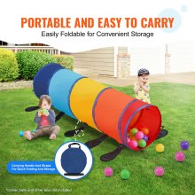 VEVOR Kids Play Tunnel Tent for Toddlers, Colorful Pop Up Caterpillar Crawl Tunnel Toy for Baby or Pet, Collapsible Gift for Boy and Girl Play Tunnel Indoor and Outdoor Game, Multicolor