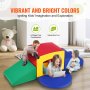 VEVOR Toddler Climbing Toys Indoor, 5 Piece Climb, Crawl and Tunnel Soft Play Equipment, Foam Climbing Toys, Kids Tunnel Maze with Stairs and Ramp,Indoor for Preschoolers Easy to Clean (Assorted)