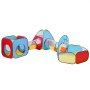 VEVOR kids play tent with colorful tunnels and cube structures, perfect for indoor and outdoor play.