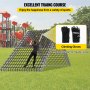 VEVOR Climbing Cargo Net, 12' x 12' Playground Climbing Net, Polyester Material, Rope Ladder, Swingset, Large Military Climbing Cargo Net for Kids & Adult, Indoor & Outdoor, Treehouse, Jungle Gyms