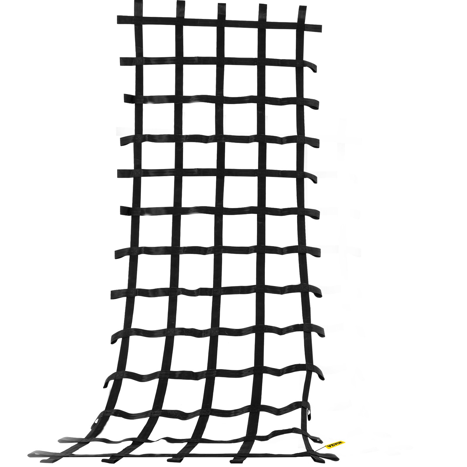 VEVOR Climbing Cargo Net, 10' x 4' Playground Climbing Net, Polyester Material, Rope Ladder, Swingset, Large Military Climbing Cargo Net for Kids & Adult, Indoor & Outdoor, Treehouse, Jungle Gyms