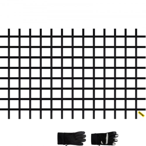 VEVOR Climbing Cargo Net, 11' x 6' Playground Climbing Net, Polyester Material, Ladder, Swingset, Large Military Climbing Cargo Net for Kids & Adult, Indoor & Outdoor, Treehouse, Jungle Gyms