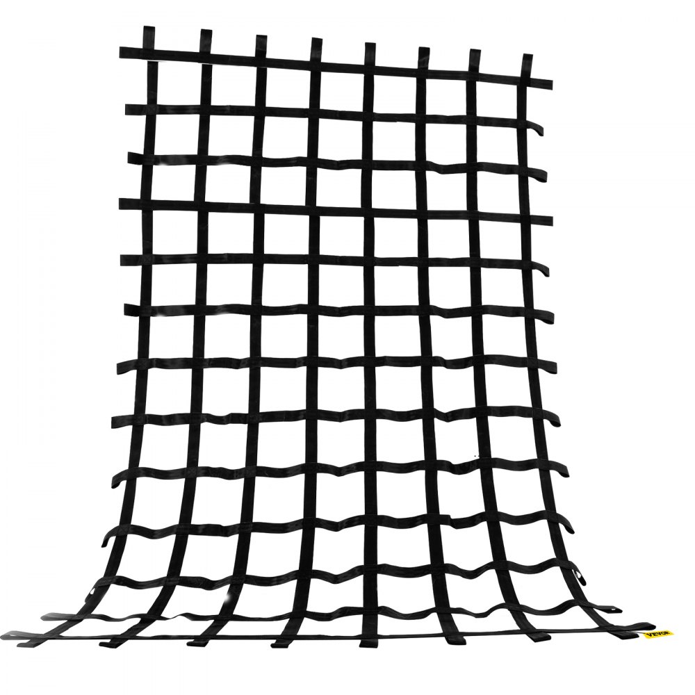 VEVOR Climbing Cargo Net, 11' x 6' Playground Climbing Net, Polyester Material, Ladder, Swingset, Large Military Climbing Cargo Net for Kids & Adult, Indoor & Outdoor, Treehouse, Jungle Gyms