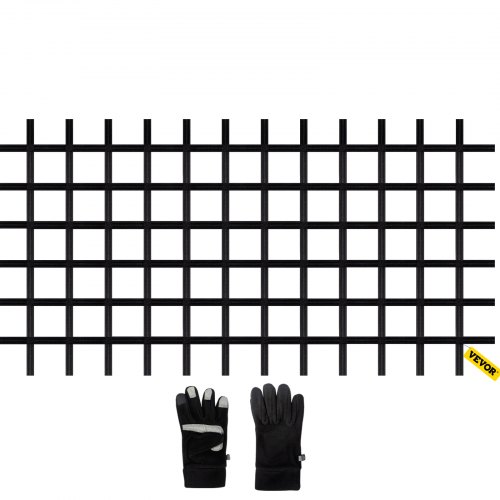 VEVOR Climbing Cargo Net, 12' x 4' Playground Climbing Net, Polyester Material, Rope Ladder, Swingset, Large Military Climbing Cargo Net for Kids & Adult, Indoor & Outdoor, Treehouse, Jungle Gyms