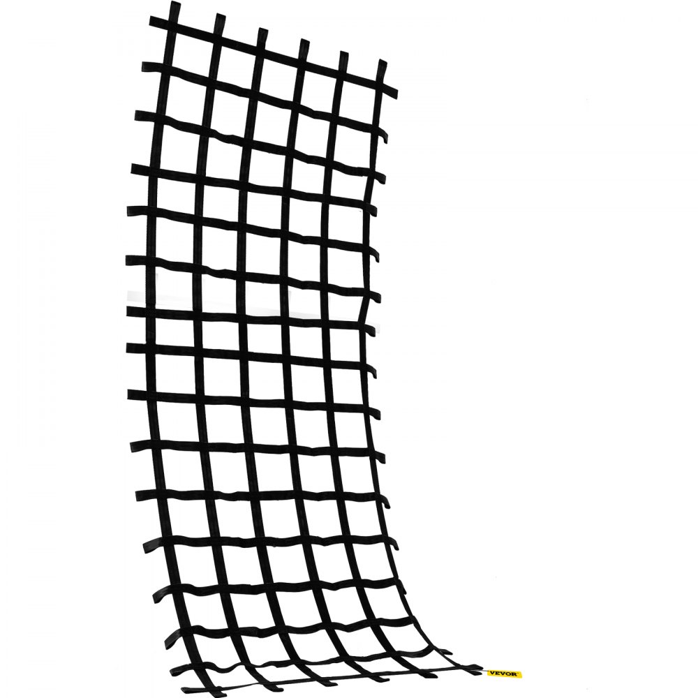 VEVOR Climbing Cargo Net, 12' x 4' Playground Climbing Net, Polyester Material, Rope Ladder, Swingset, Large Military Climbing Cargo Net for Kids & Adult, Indoor & Outdoor, Treehouse, Jungle Gyms