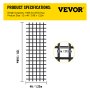 VEVOR Climbing Cargo Net, 12' x 4' Playground Climbing Net, Polyester Material, Rope Ladder, Swingset, Large Military Climbing Cargo Net for Kids & Adult, Indoor & Outdoor, Treehouse, Jungle Gyms
