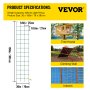 VEVOR Climbing Cargo Net, 30" x 150" Climbing Net, Polyester Playground Climbing Cargo Net, Rope Ladder, Swingset, Large Military Climbing Cargo Net for Kid & Adult, Indoor & Outdoor, Treehouse, Green