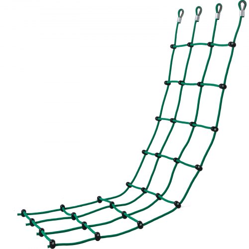 VEVOR Climbing Cargo Net, 30" x 89" Climbing Net, Polyester Playground Climbing Cargo Net, Rope Ladder, Swingset, Large Military Climbing Cargo Net for Kids & Adult, Indoor & Outdoor, Treehouse, Green