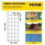 VEVOR Climbing Cargo Net, 30" x 89" Climbing Net, Polyester Playground Climbing Cargo Net, Rope Ladder, Swingset, Large Military Climbing Cargo Net for Kids & Adult, Indoor & Outdoor, Treehouse, Green