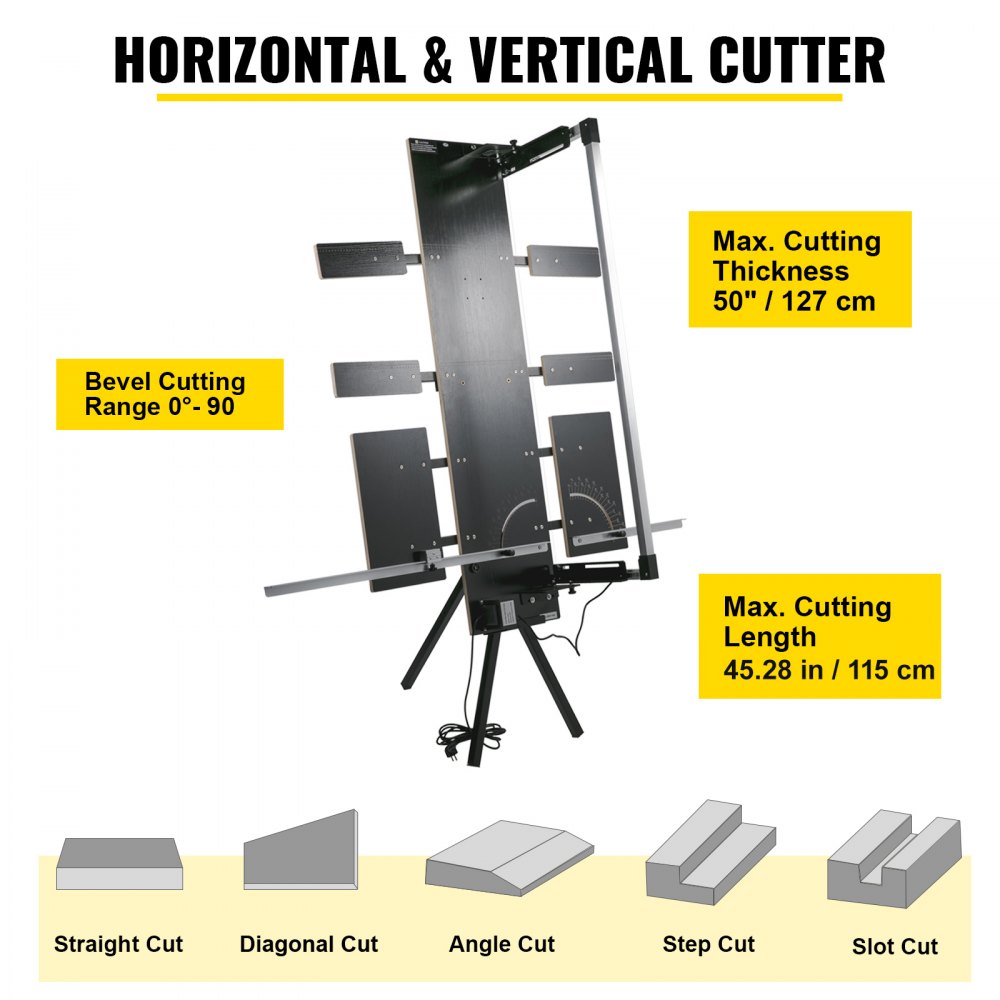 VEVOR Foam Cutter Machine 30.7x13x9.8 Inch, Hot Wire Foam Cutter Machine  0.28mm Adjustable Angle, Foam Circle Cutter Max Cutting Height 10.2inch,  for