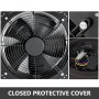 14" Industrial Ventilation Extractor Fan 125w Durable Long Lasting Automatical Valve