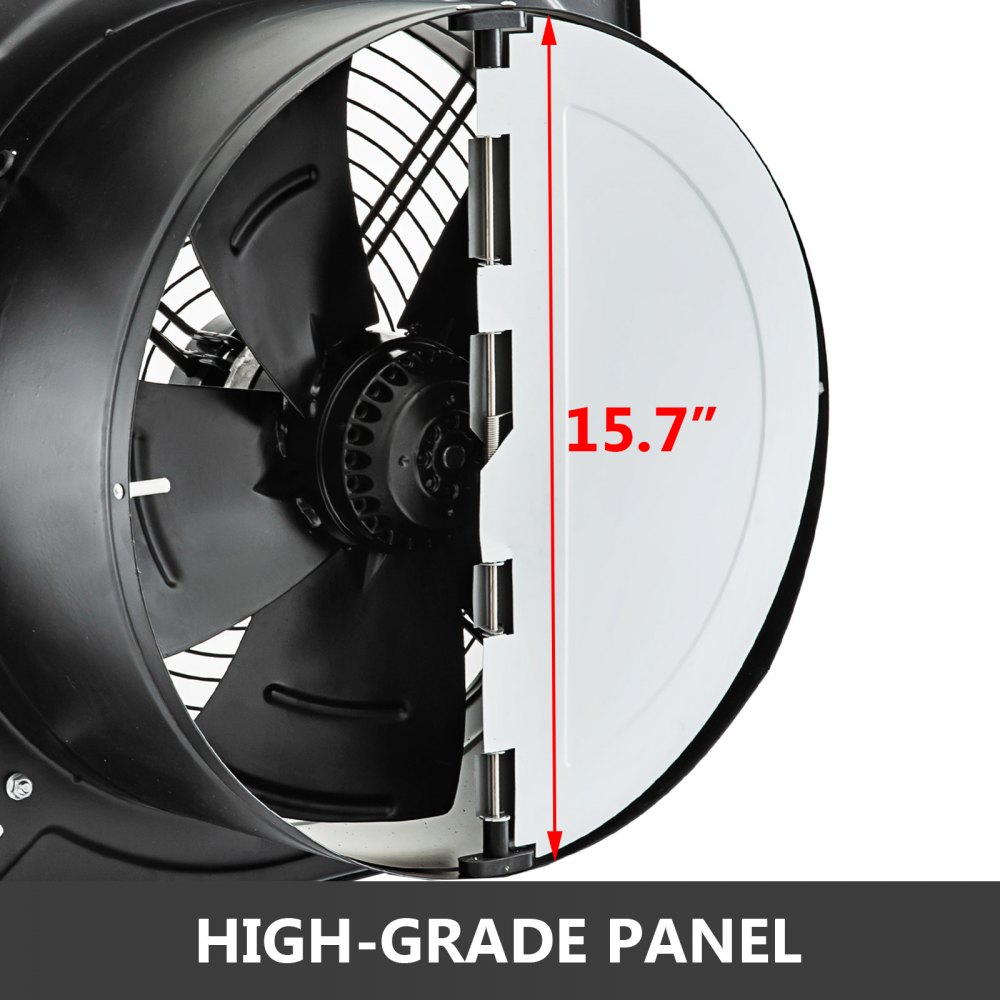 16" Industrial Ventilation Extractor Metal Exhaust Commercial Fan Speed 2260rpm