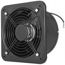 Extrator de ventilação industrial VEVOR Exaustão axial de metal 250MM/10 Polegada Ventilador extrator de ar (250MM/10 Polegada)
