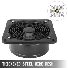 12'' Ventilation Extractor Exhaust Fan Blower Wall Mount Kitchen Bathroom Toilet