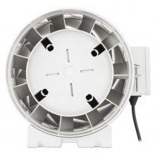 8in Inline Duct Fan Hydroponic Ventilation Blower 146/162w Bathroom Exhaust