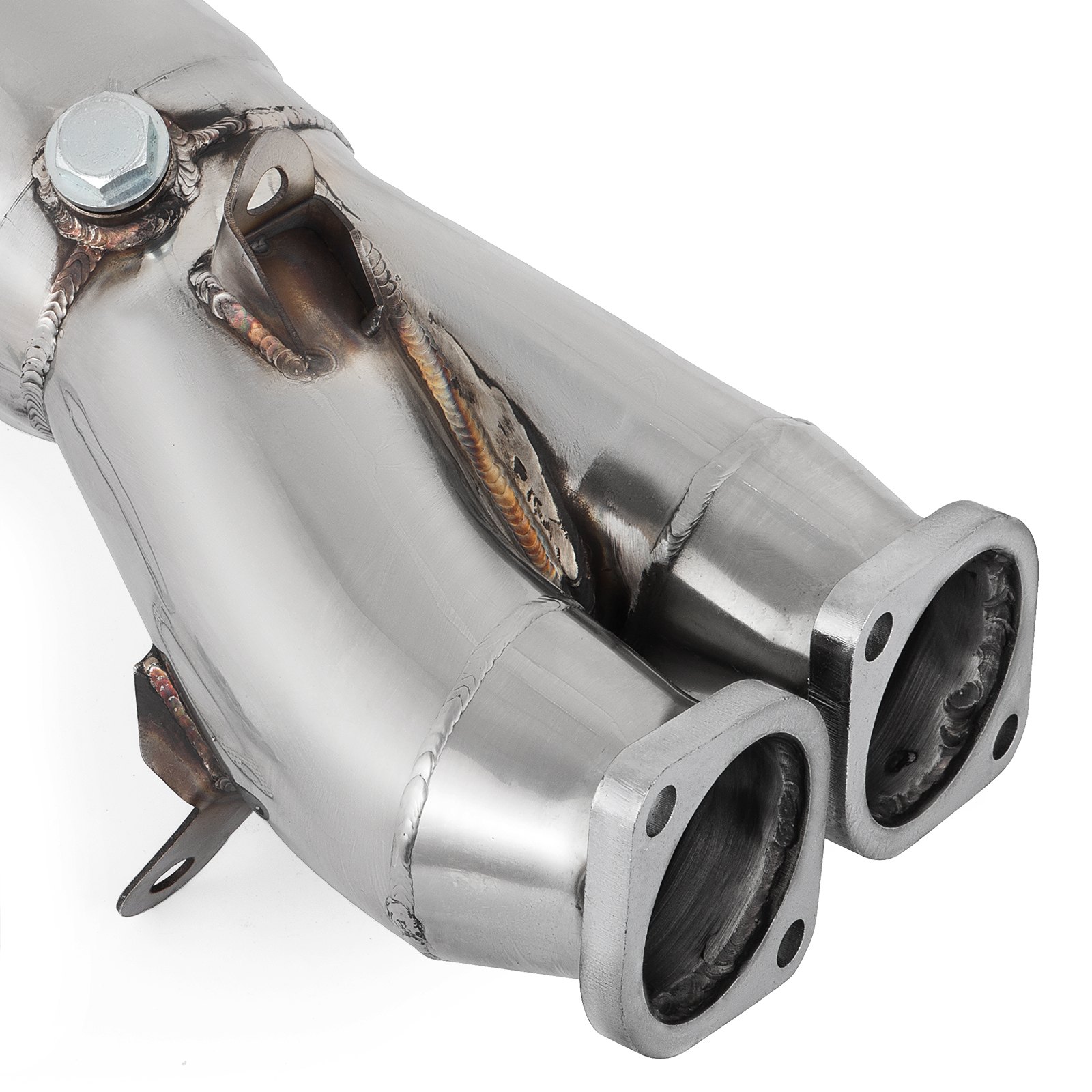 Polished Exhaust Down Pipe For 11-12 BMW E82 E88 E90 E92 N55 B30 Single Turbo