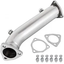 High Flow Downpipe Exhaust Converter Pipe Fit 97-05 Audi A4 B5 B6 VW Passat 1.8T