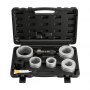 VEVOR Exhaust Pipe Expander Tool Kit, 41.27mm - 107.95mm Exhaust Pipe Stretcher, Muffler Pipes Spreader with 7 Heavy-Duty Collects & Storage Case, Automotive Car Tool Kit for Tailpipes Tubes