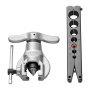 VEVOR Flaring Tool HVAC, 45° Eccentric Single Flaring Tool for 4.76mm - 19mm Copper Aluminum Tubes, Copper Pipe Flare Tool Kit for Refrigeration Air Conditioner Repair - Toolbox Included