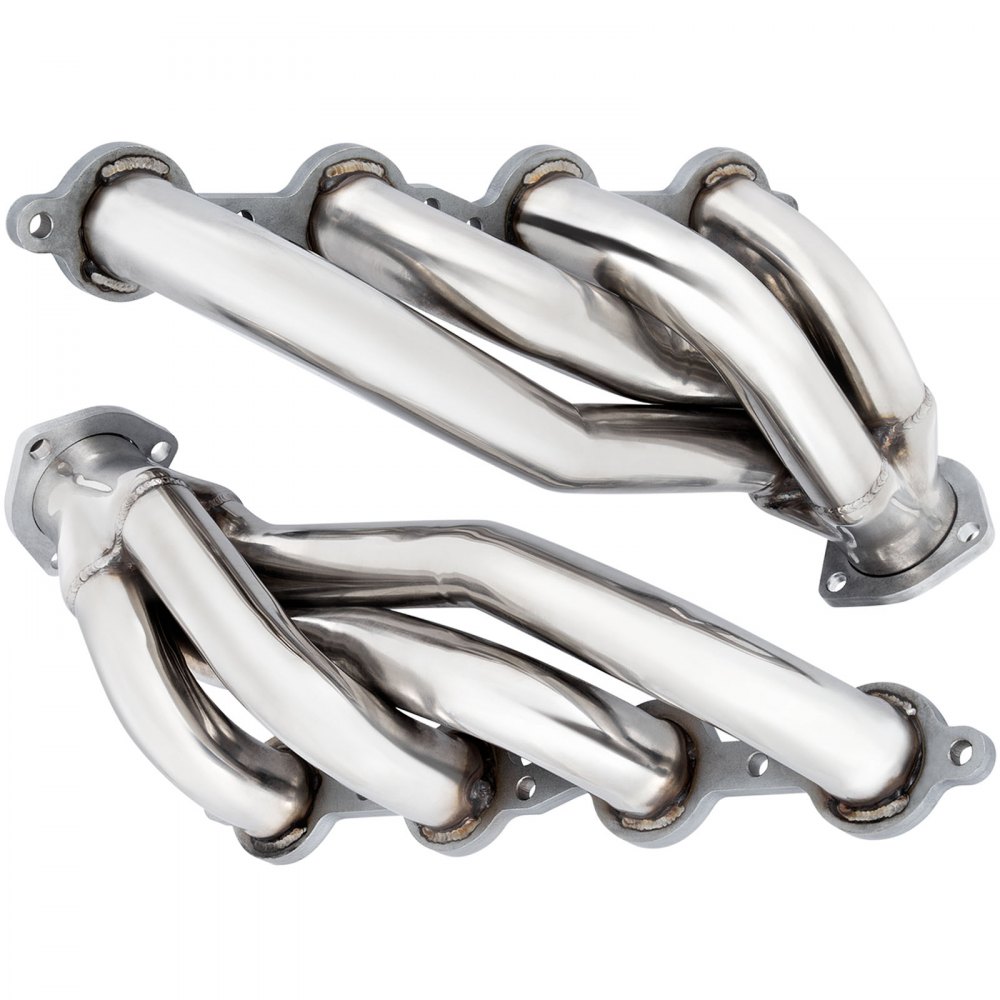 VEVOR Exhaust Header Set 1 5/8" Exhaust Turbo Headers Stainless Steel LS Swap Exhaust Headers, Engine Conversion LS Swap Shorty Headers for Chevy LS1 LS2 LS3 LS6 LS7 SUV, Camaro Firebird Truck