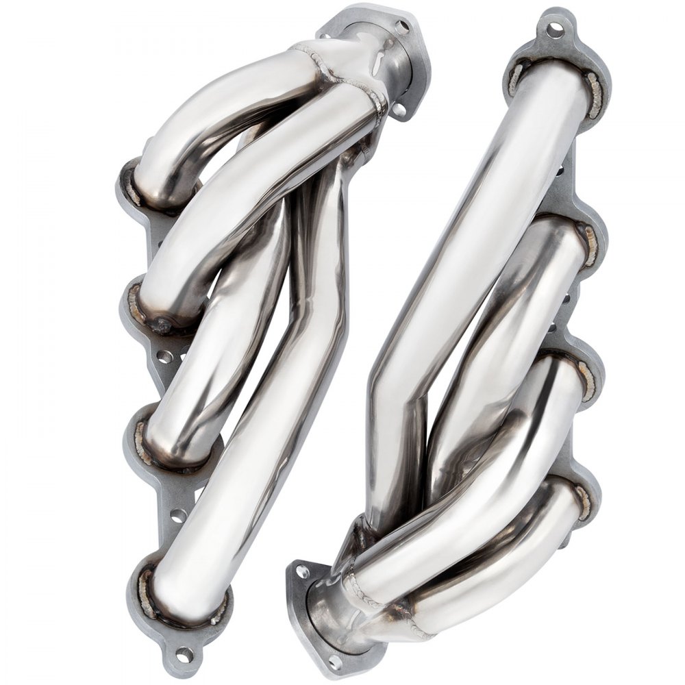 VEVOR Exhaust Header Set 1 5/8" Exhaust Turbo Headers Stainless Steel LS Swap Exhaust Headers, Engine Conversion LS Swap Shorty Headers for Chevy LS1 LS2 LS3 LS6 LS7 SUV, Camaro Firebird Truck