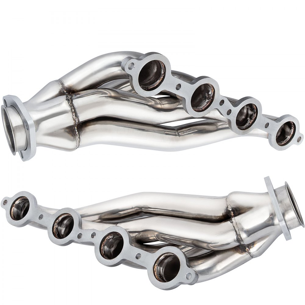 VEVOR Exhaust Header Set 1 5/8" Exhaust Turbo Headers Stainless Steel LS Swap Exhaust Headers, Engine Conversion LS Swap Shorty Headers for Chevy LS1 LS2 LS3 LS6 LS7 SUV, Camaro Firebird Truck