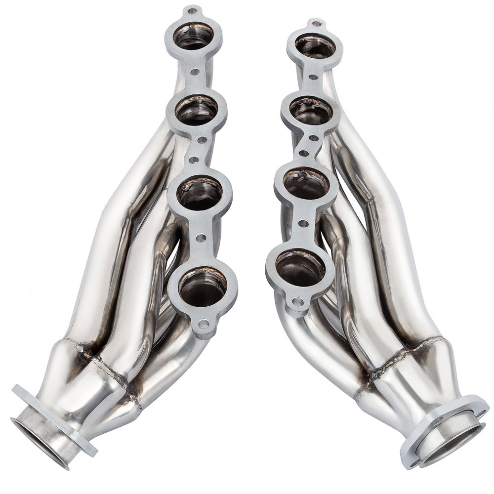 VEVOR Exhaust Header Set 1 5/8" Exhaust Turbo Headers Stainless Steel LS Swap Exhaust Headers, Engine Conversion LS Swap Shorty Headers for Chevy LS1 LS2 LS3 LS6 LS7 SUV, Camaro Firebird Truck