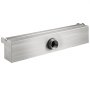 stainless steel VEVOR pool fountain with central threaded inlet.