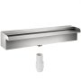 VEVOR Waterfall Pool Fountain 17.7 x 4.5 x 3.1 Inch Rectangular Pool Fountain Constructed Stainless Steel Swimming Pond Waterfall Blade Cascade