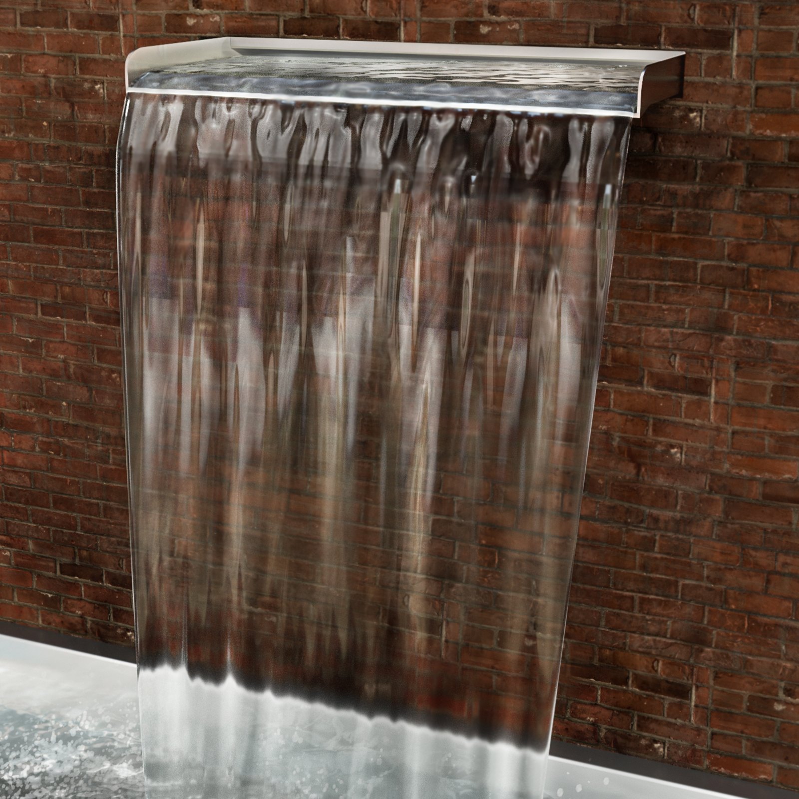 VEVOR 23.6" x 4.5" x 3.1" Stainless Steel Decorative Waterfall Pool Fountain For Garden Pond Indoors And Outdoors
