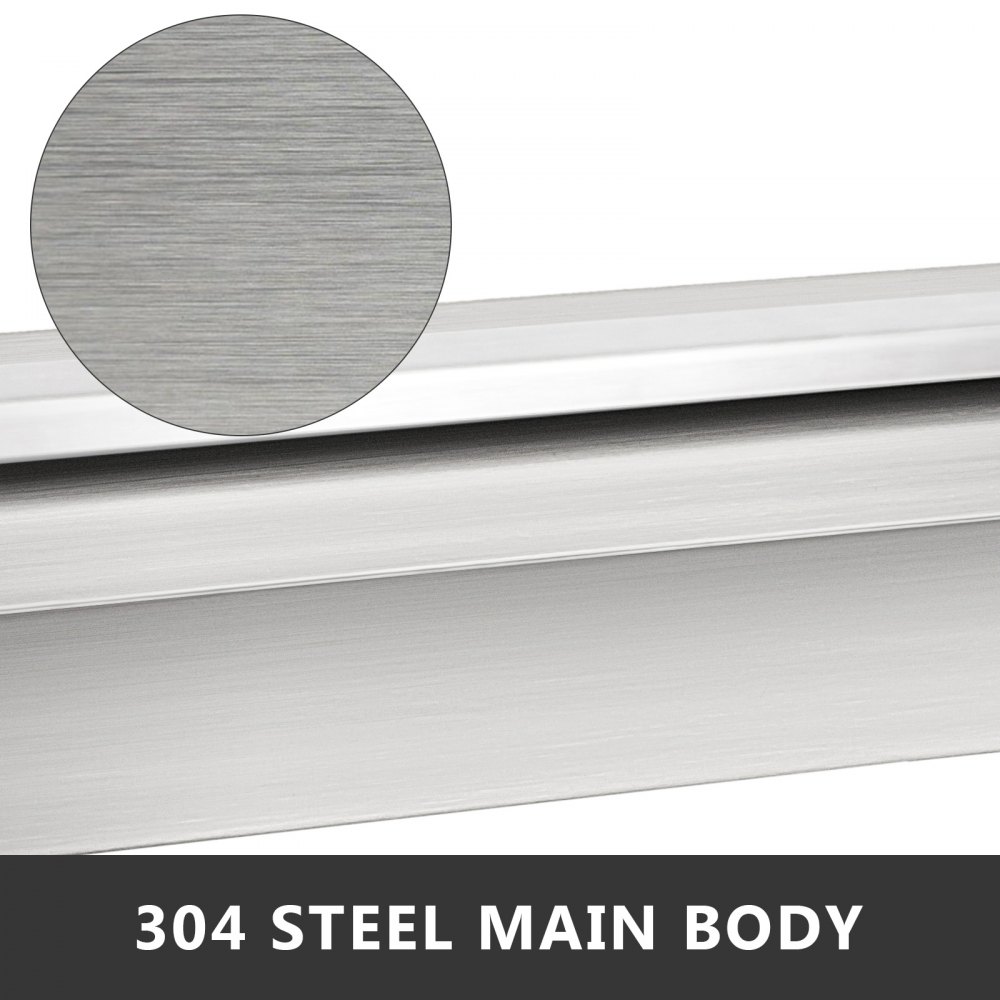 VEVOR Stainless Steel Waterfall Pool Fountain 17.7 x 4.5 x 3.1 Inch Rectangular Pool Fountain with LED Strip Light Constructed Stainless Steel Swimming Pond Waterfall Blade Cascade