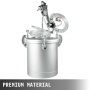 VEVOR Pressure Pot Tank 2.5 Gallon Paint Pressure Pot 10L Stainless Paint Tank with 2.0mm Nozzle Spray Guns and Paint Hose (10L 2.0mm)