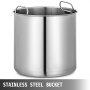 stainless steel bucket with sturdy handles, suitable for the VEVOR spray paint pressure pot.