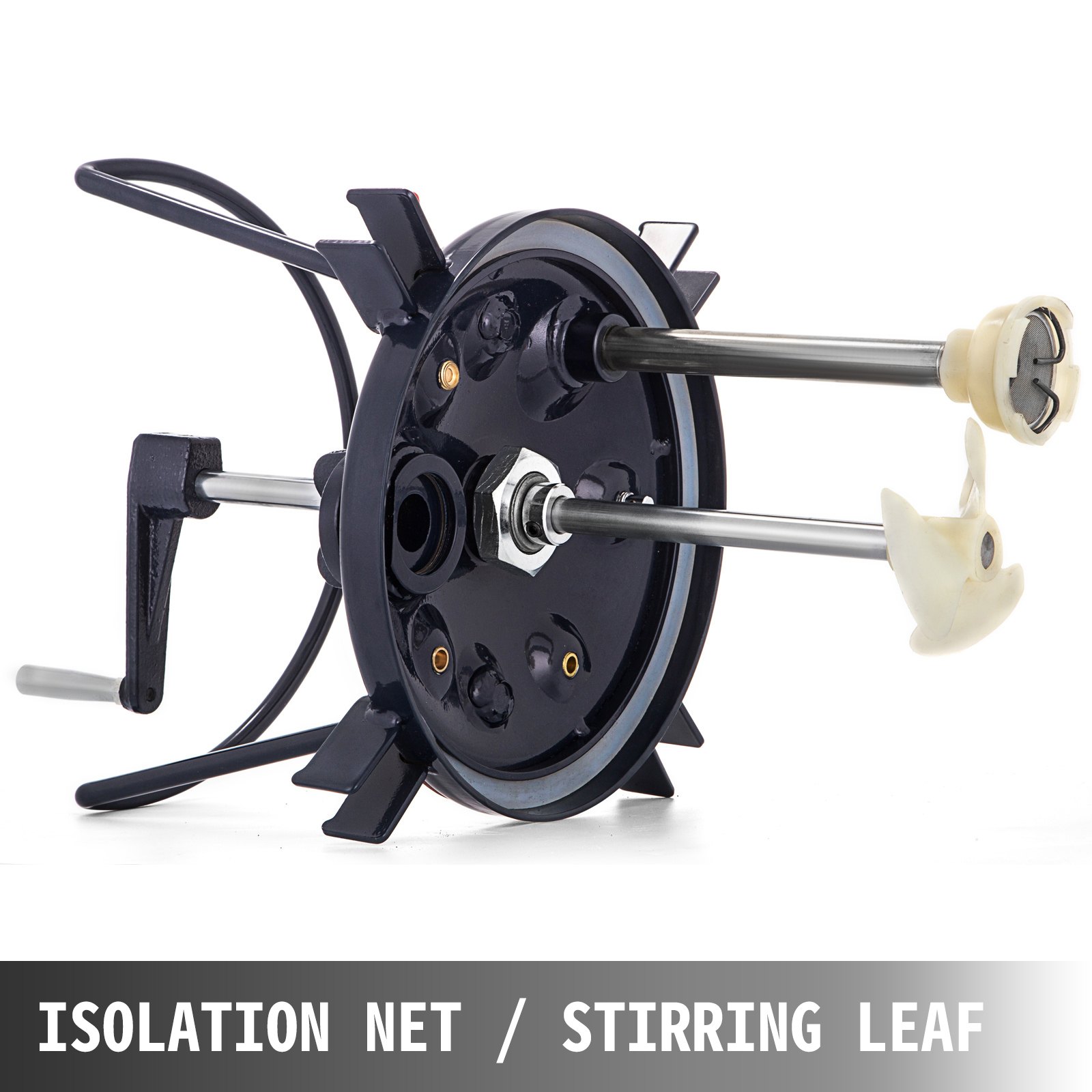 VEVOR 10L Pressure Feed Paint Pot Tank 2.5 Gallon Spray Gun Sprayer Regulator Air Agitator with Manual Mixing Agitator