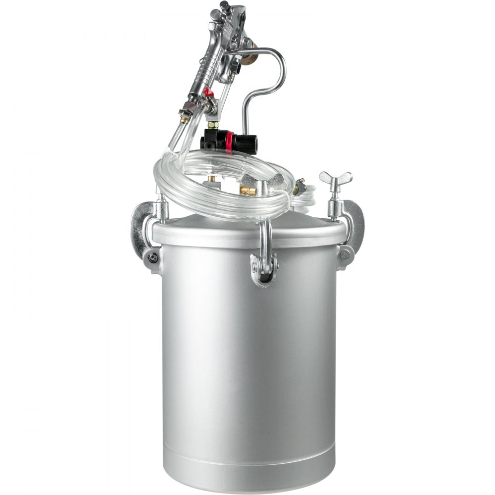 15L Pressure Pot Paint Spray Gun Tank 3.5mm Air Powered Tool Painting 3m Hose