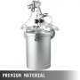 VEVOR Paint Tank, 15L / 4Gallon Pressure Spray Gun with 4.0mm Nozzle, Regulator Pressure Pot Paint Sprayer Industrial Painting Painter (15L 4.0mm)