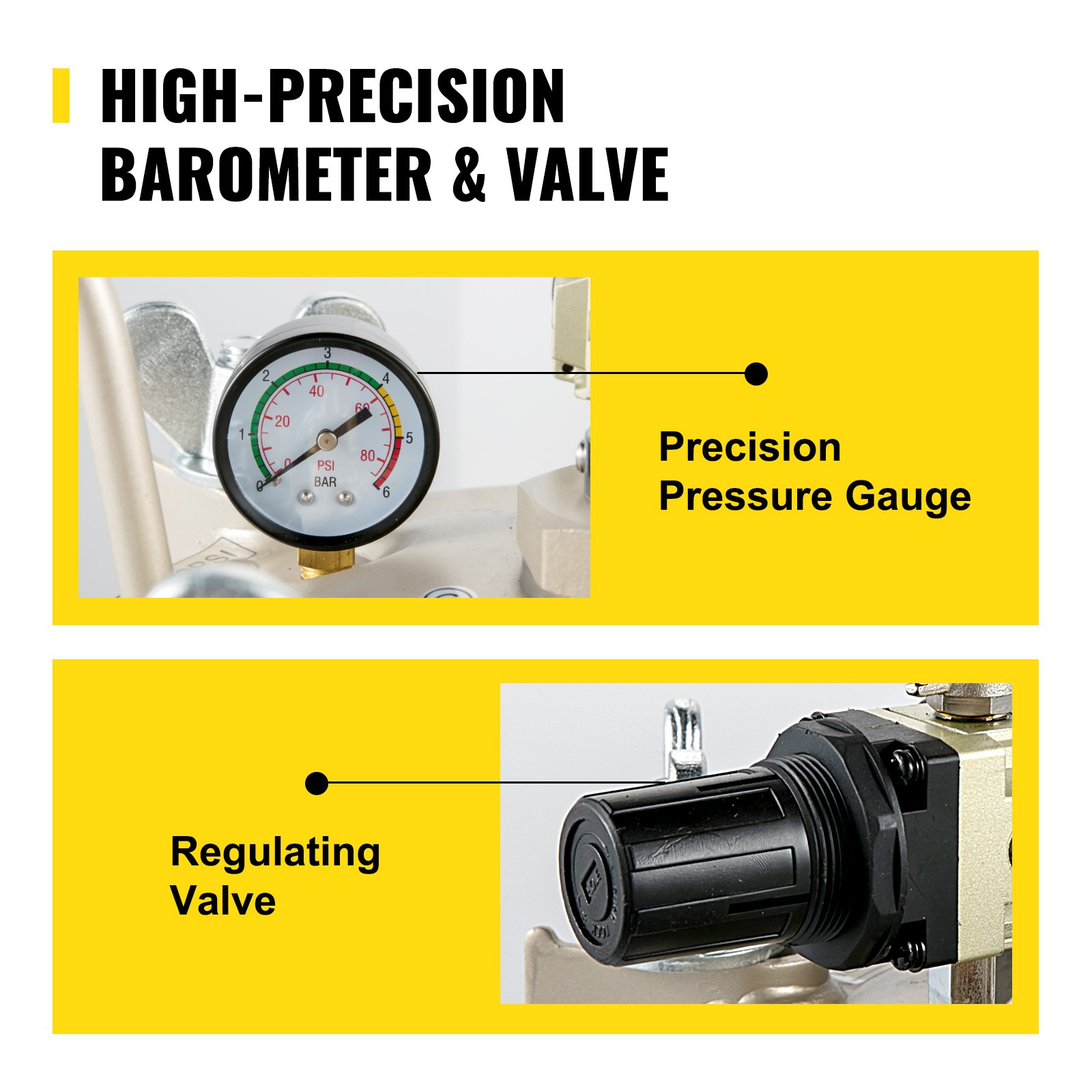 VEVOR 5.3Gal/ 20L Spray Paint Pressure Pot Tank Automatic Air Paint Pressure Pot